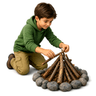 build a campfire
