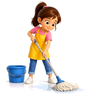clean the floor