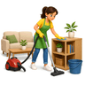 clean the house