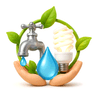 Conserve energy/water