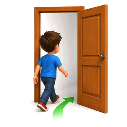 go into