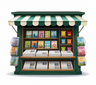 Newspaper kiosk