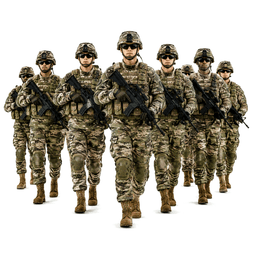 troops