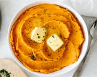 mashed sweet potatoes