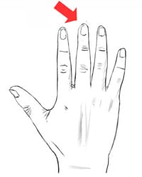 middle finger