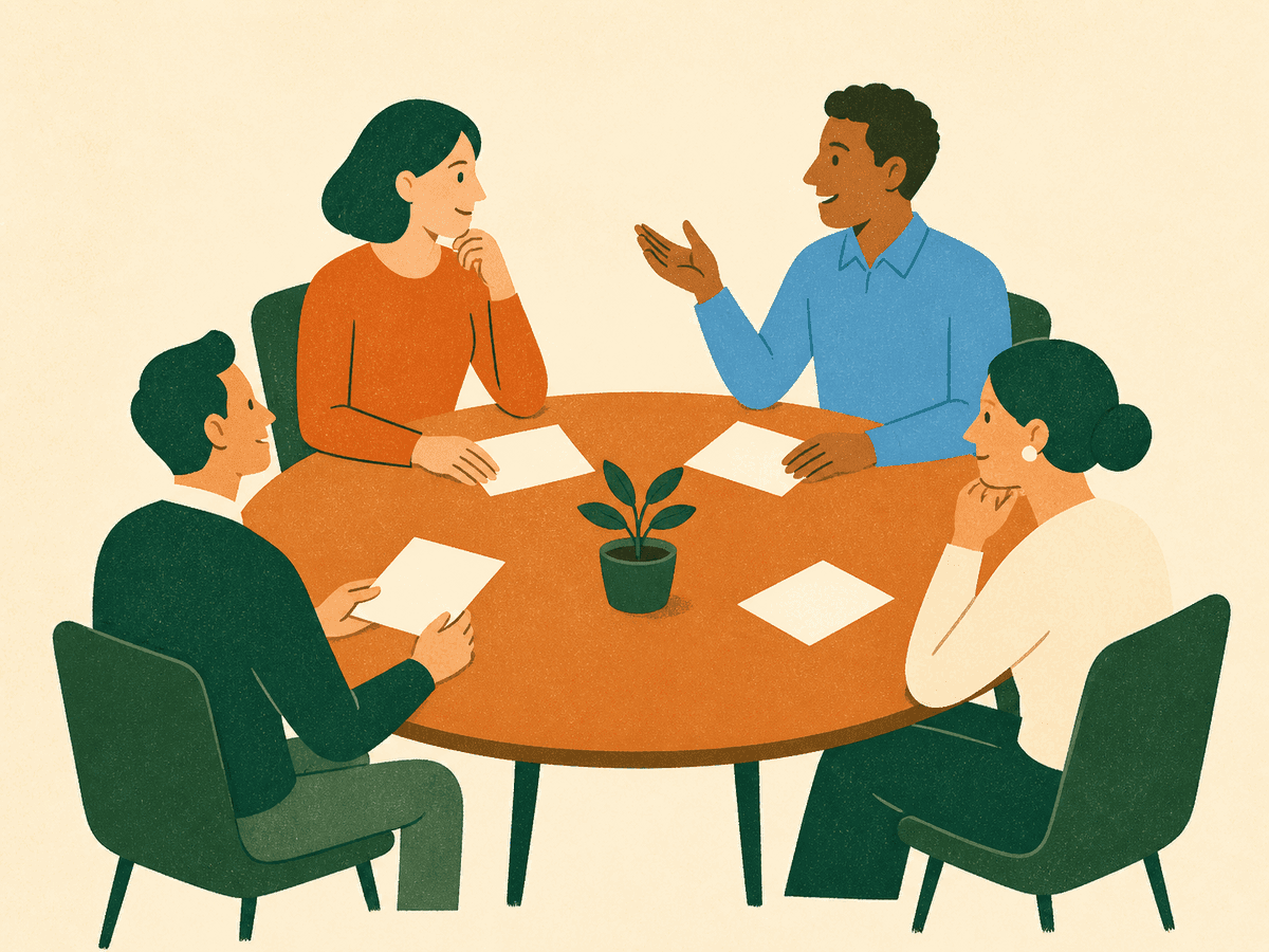 At a Meeting